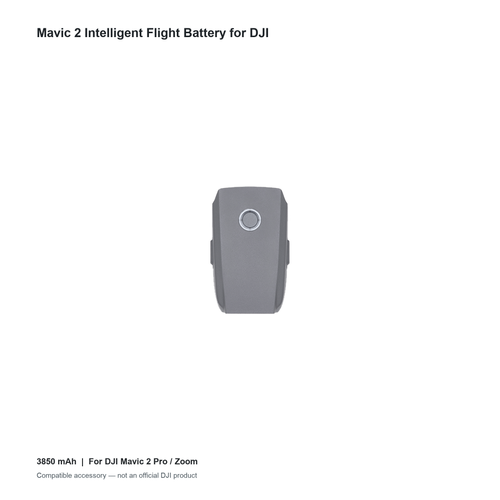 Mavic 2 Battery 3850mAh - compatible replacement for DJI Mavic 2 Pro / Zoom (non-original)