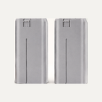 Third-party compatible 2-pack replacement batteries for DJI Mini 4K, Mini 2 SE, Mini 2, and Mini SE. Studio product photo.