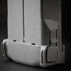 Latch and power button detail, Mini 3 family battery