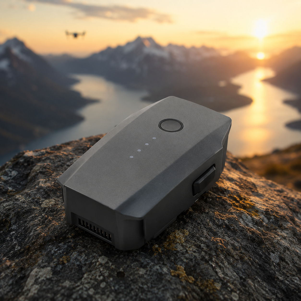 Mavic Pro Ersatzakku – Dreiviertelansicht